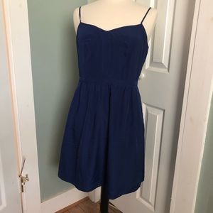 J Crew Factory Cobolt Cami Slip Dress